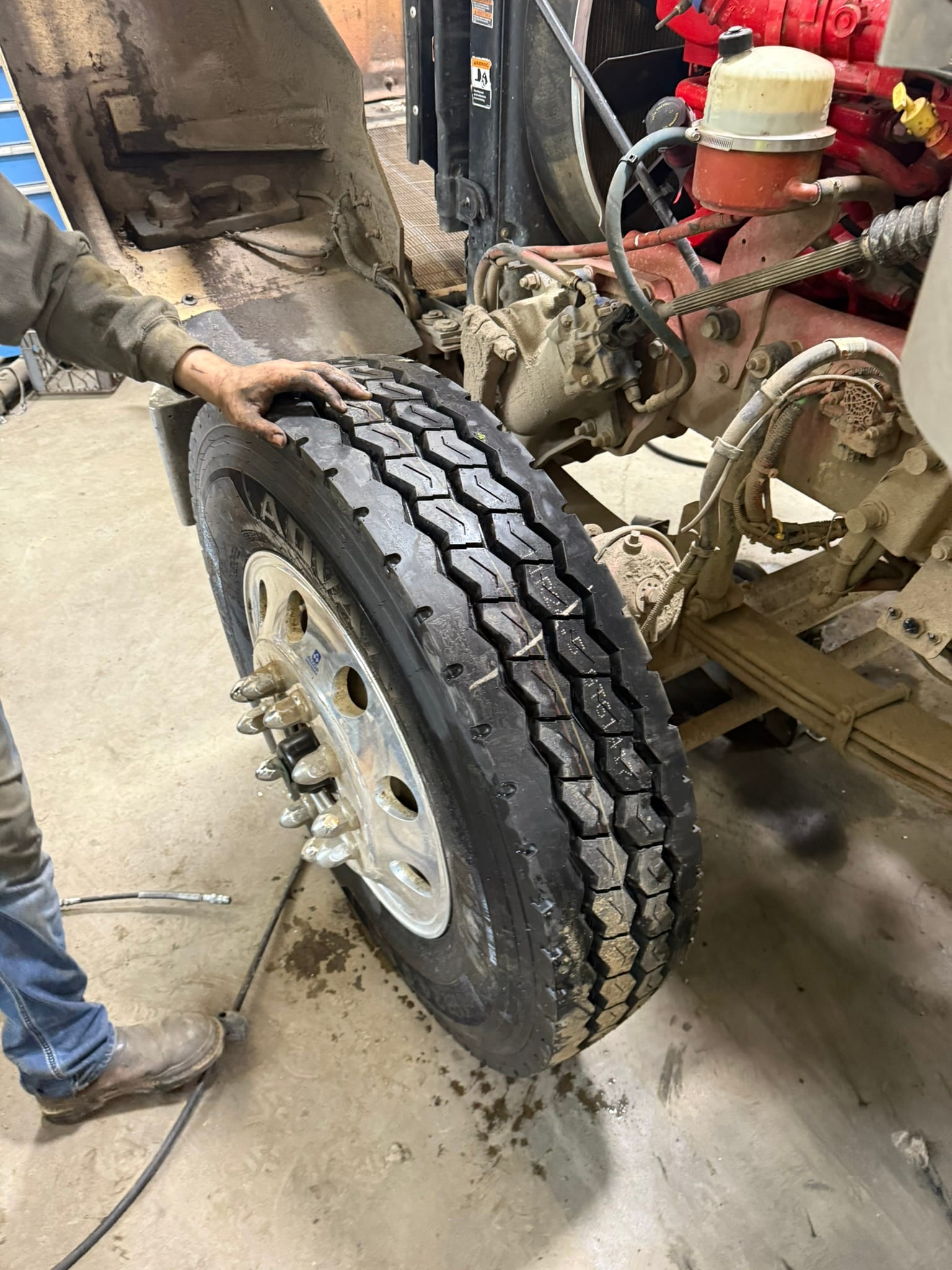 On-site tire installation